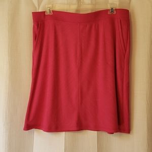 Hot pink stretchy Talbots pencil skirt